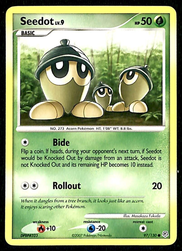 Seedot Diamond & Pearl NM, 97/130 Pokemon Card