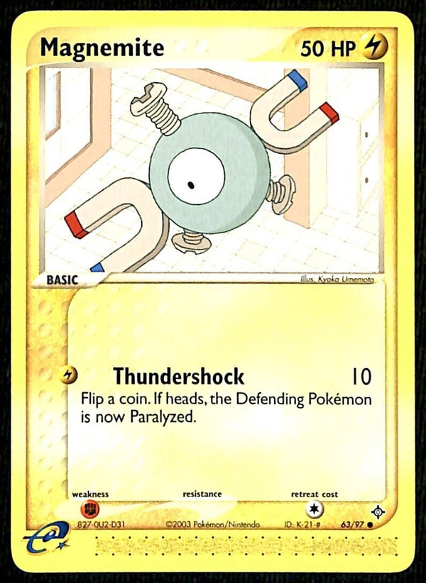 Magnemite EX Dragon NM, 63/97 Pokemon Card