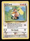 Farfetch'd Base Set 1999 Unlimited Print VG, 27/102 Pokemon Card.