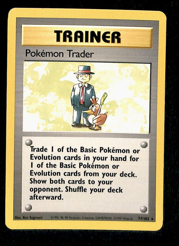 Pokemon Trader Base Set 1999 Unlimited Print NM, 77/102 Pokemon Card.