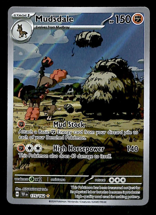 Mudsdale Illustration Rare Temporal Forces 175/162, NM Pokemon Card