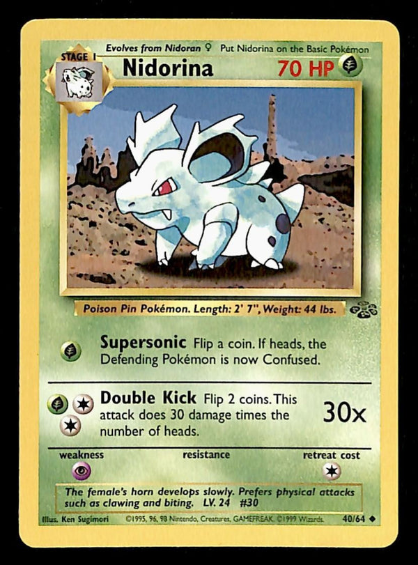 Nidorina Jungle NM, 40/64 Pokemon Card