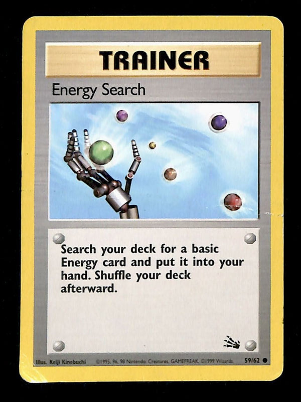 Energy Search Fossil MP, 59/62 Pokemon Card