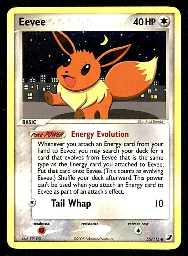 Eevee Unseen Forces NM, 55/115 Pokemon Card