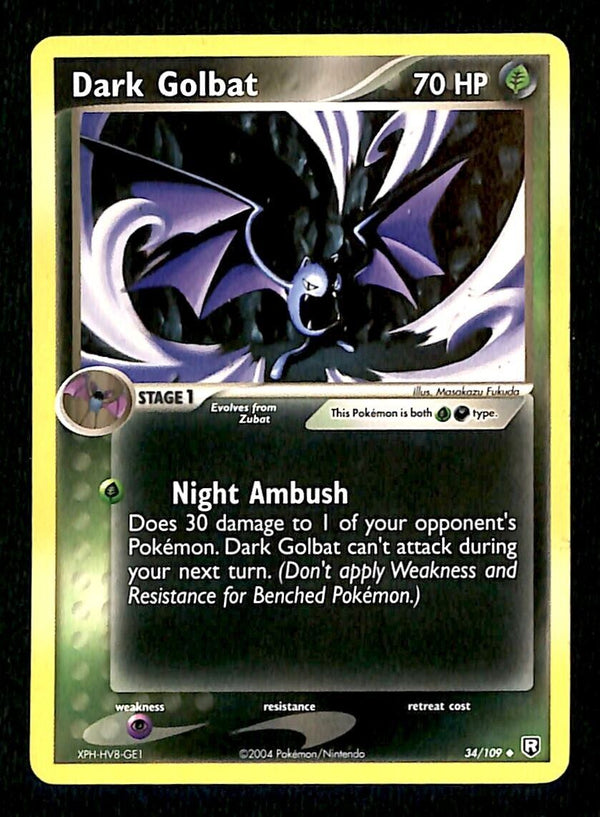 Dark Golbat Team Rocket Returns NM, 34/109 Pokemon Card