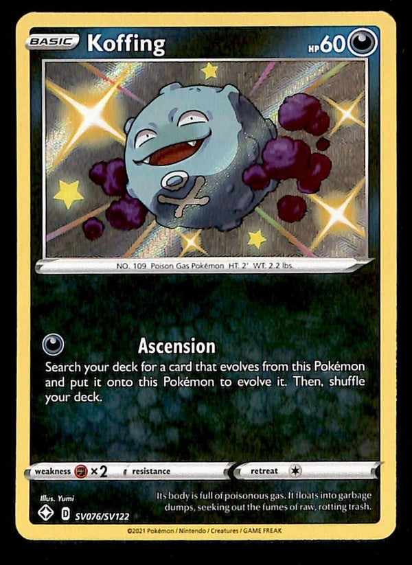 Koffing Shiny Vault Shining Fates SV076/SV122, NM Pokemon Card