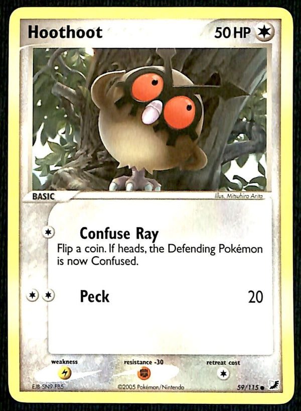 Hotthoot Unseen Forces NM, 59/115 Pokemon Card