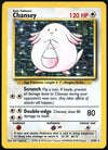 Chansey Holo Base Set 1999 Unlimited Print LP, 3/102 Pokemon Card.