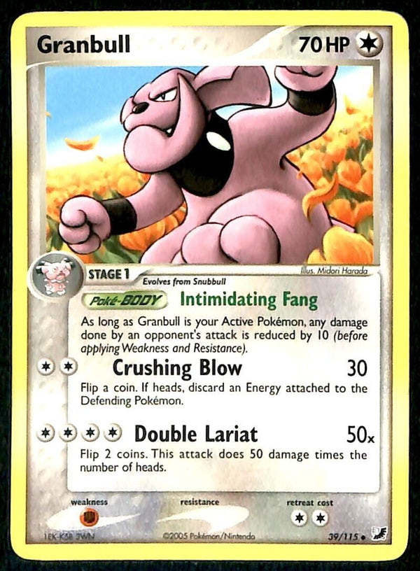 Granbull Unseen Forces NM, 39/115 Pokemon Card