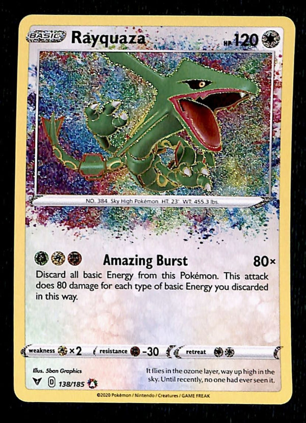 Rayquaza Amazing Rare Vivid Voltage 138/185, NM Pokemon Card