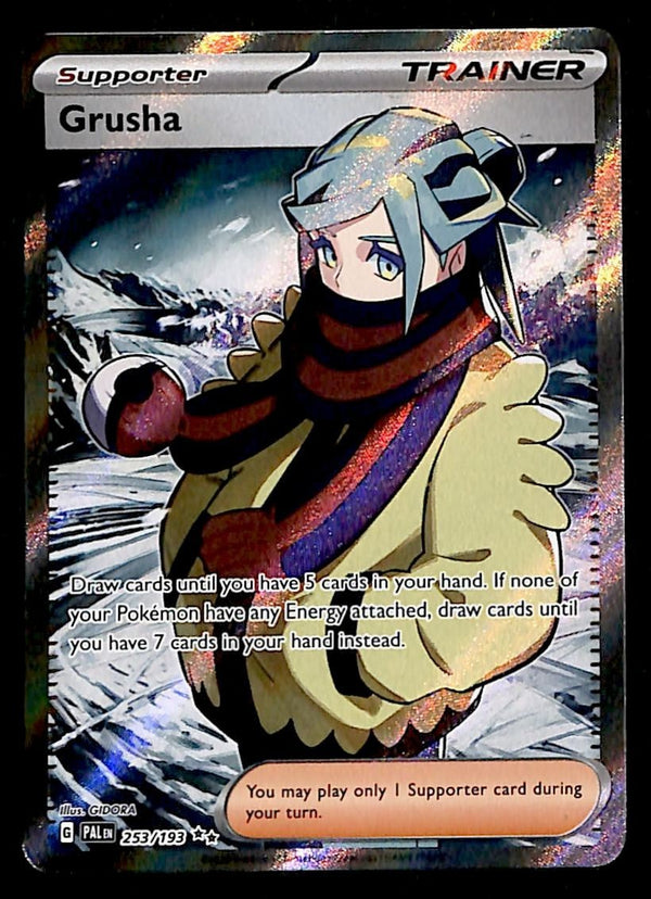 Grusha Full Art Paldea Evolved 253/193, NM Pokemon Card