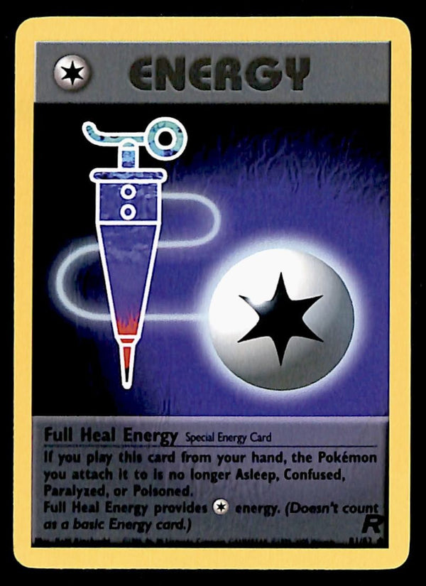 Full Heal Energy Team Rocket 81/82, NM Pokemon Card