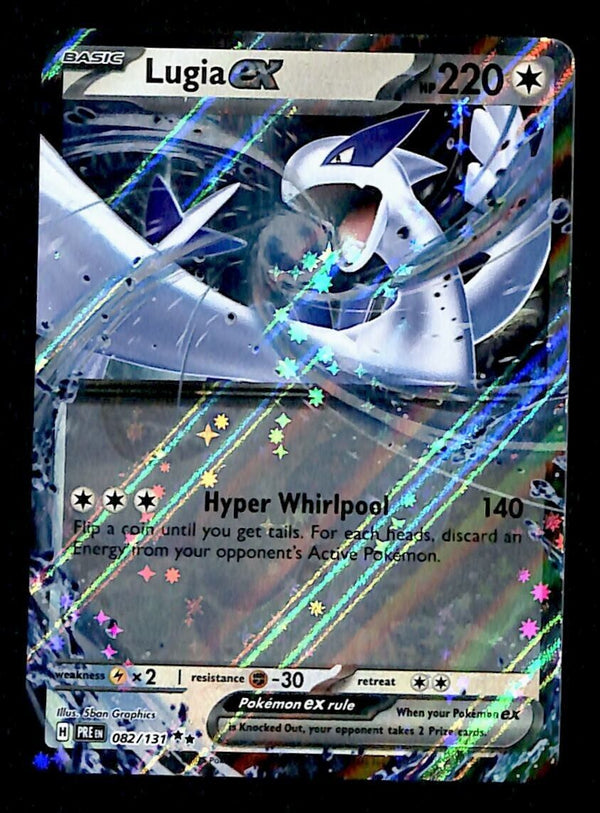 Lugia ex Rare Prismatic Evoloutions 082/131, NM Pokemon Card