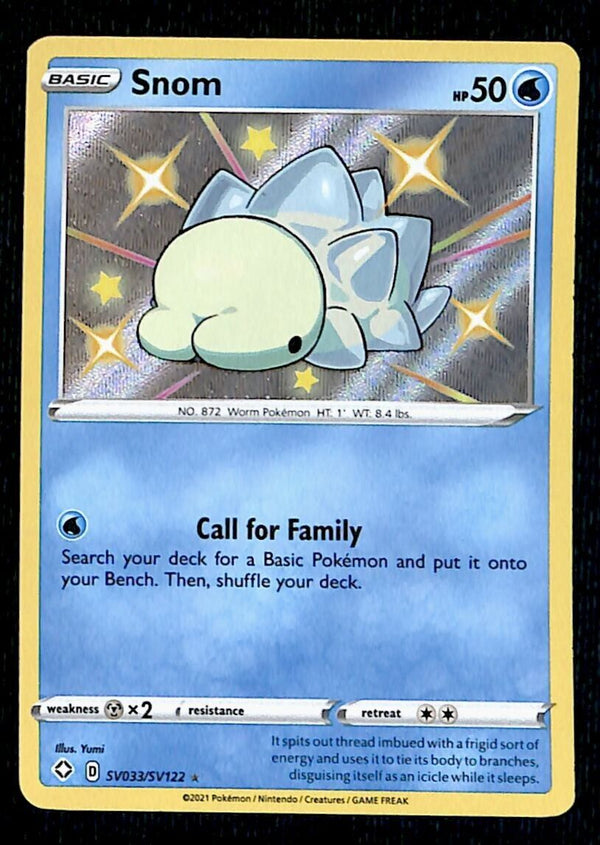 Snom Holo Shiny Vault Shining Fates SV033/SV122, NM Pokemon Card