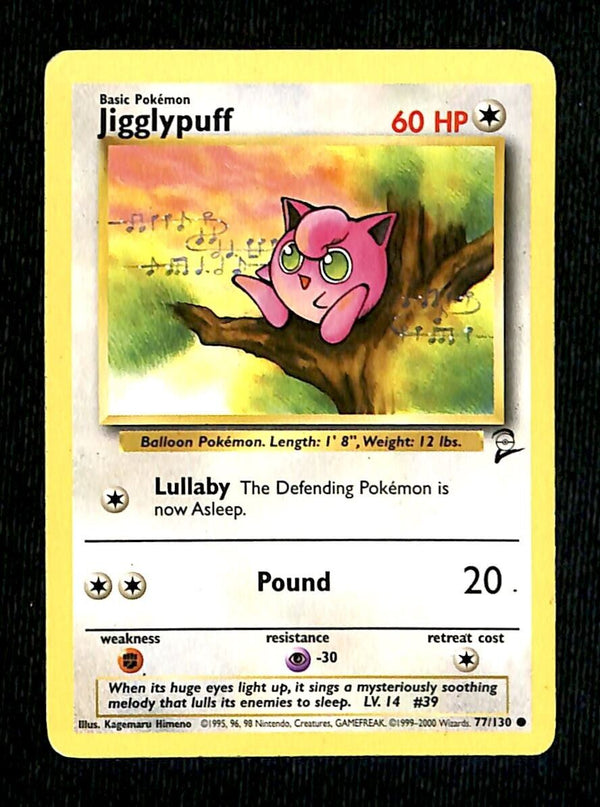 Jigglypuff Base Set 2 EX, 60/130 Pokemon Card