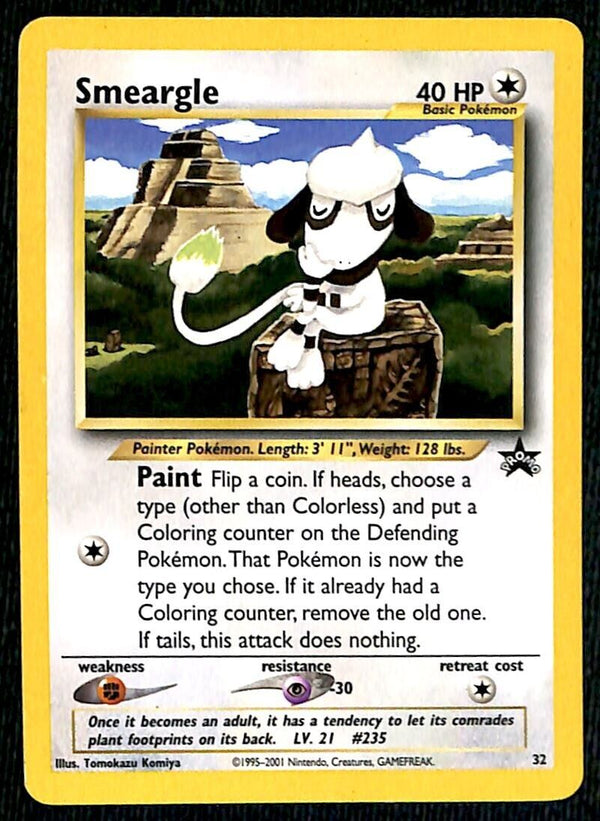 Smeargle Black Star Promo 32, EX Pokemon Card