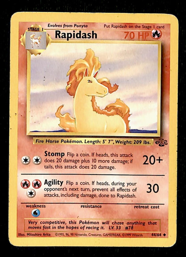 Rapidash Jungle MP, 44/64 Pokemon Card