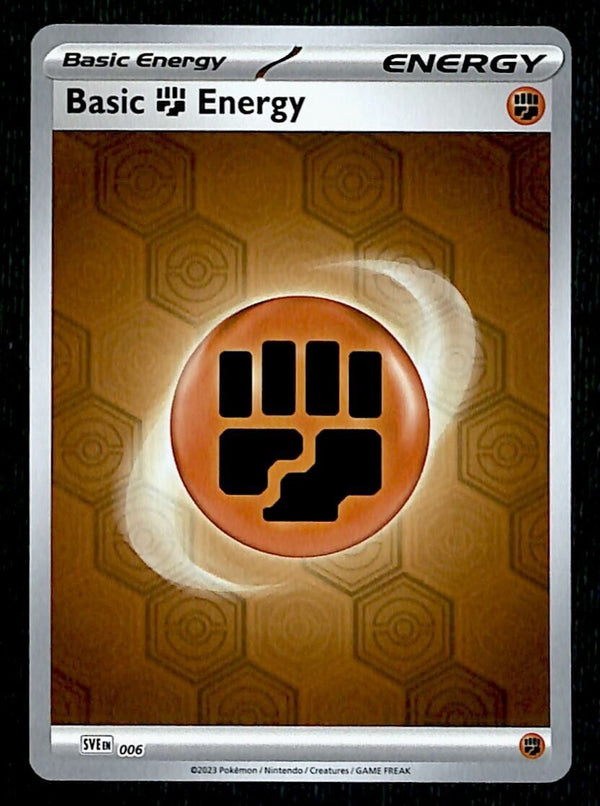 Fighting Energy Reverse Holo 2023 SVE 006, NM Pokemon Card