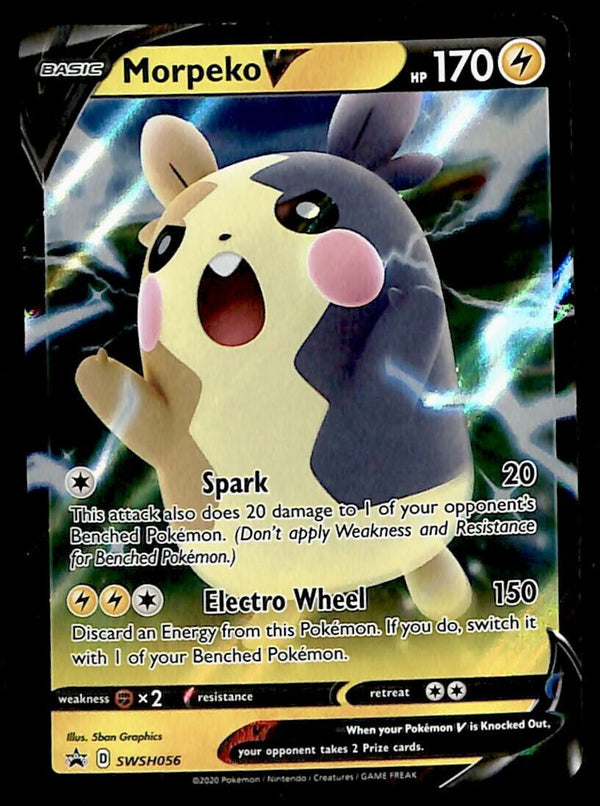 Morpeko V Black Star Promo SWSH 056, NM Pokemon Card