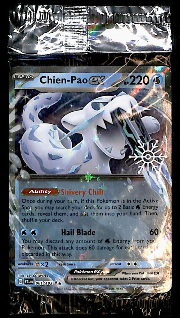 SEALED Chein-Pao ex Snowflake Stamp Promo PAL 061/193, NM Pokemon Card