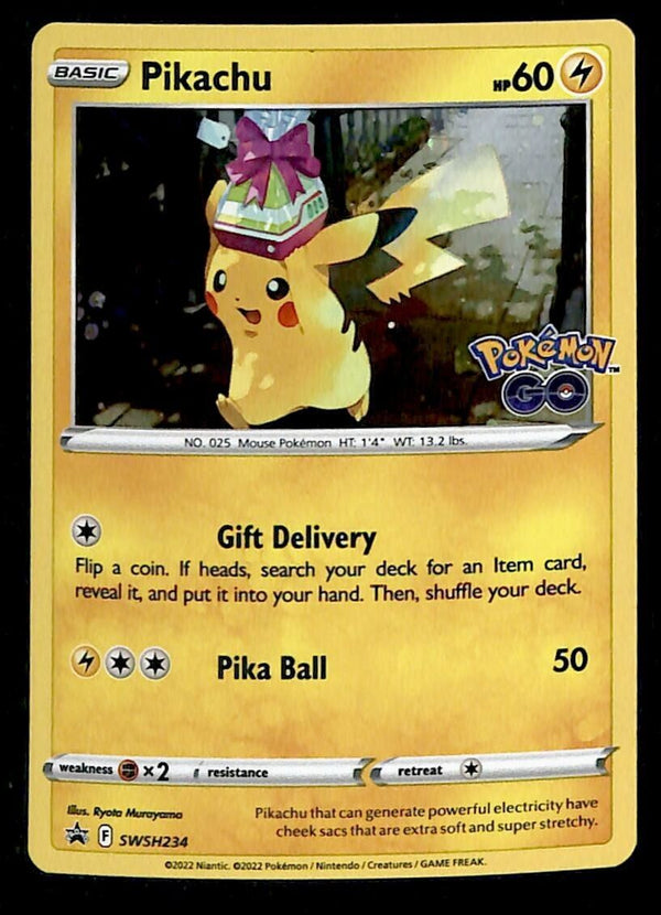Pikachu Holo Black Star Promo SWSH 234, NM Pokemon Card