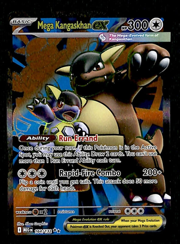 Mega Kangaskhan ex Full Art Mega Evolution MEG 164/132, NM Pokemon Car