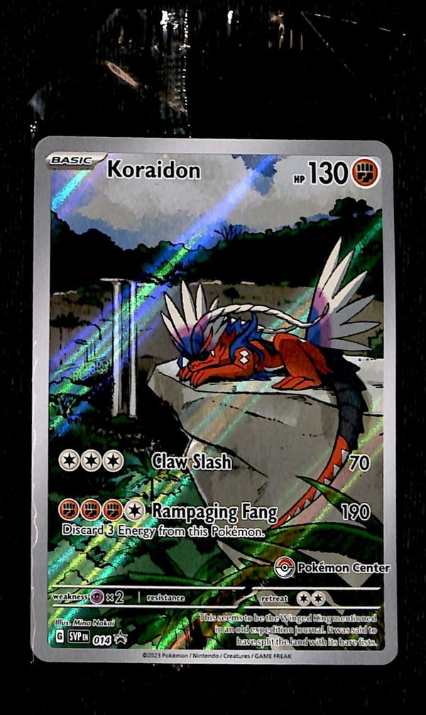 Koraidon Full Art Promo SVP 014 Pokemon Center, SEALED Pokemon Card