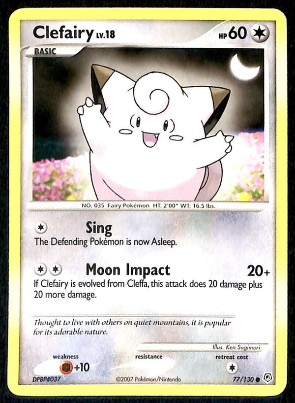 Clefairy Diamond & Pearl NM, 77/130 Pokemon Card