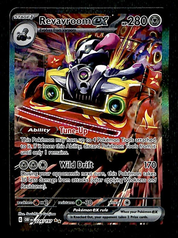 Revavroom EX Illustration Rare Obsidian Flames 224/197, NM Pokemon Card