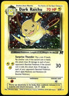 Dark Raichu Holo Secret Rare Team Rocket 83/82, LP Pokemon Card.