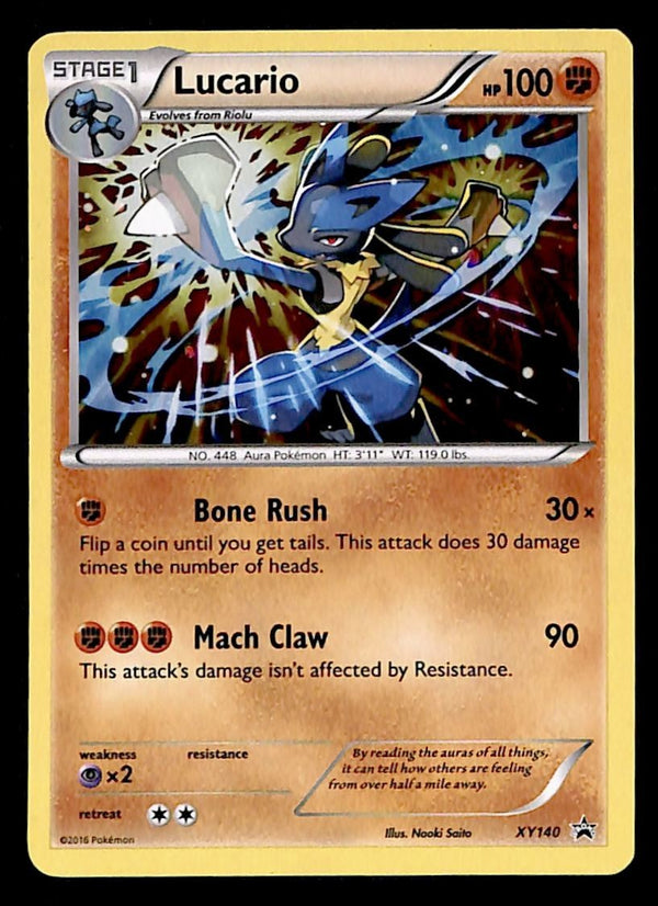 Lucario Holo Promo XY140, EX PokemonCard