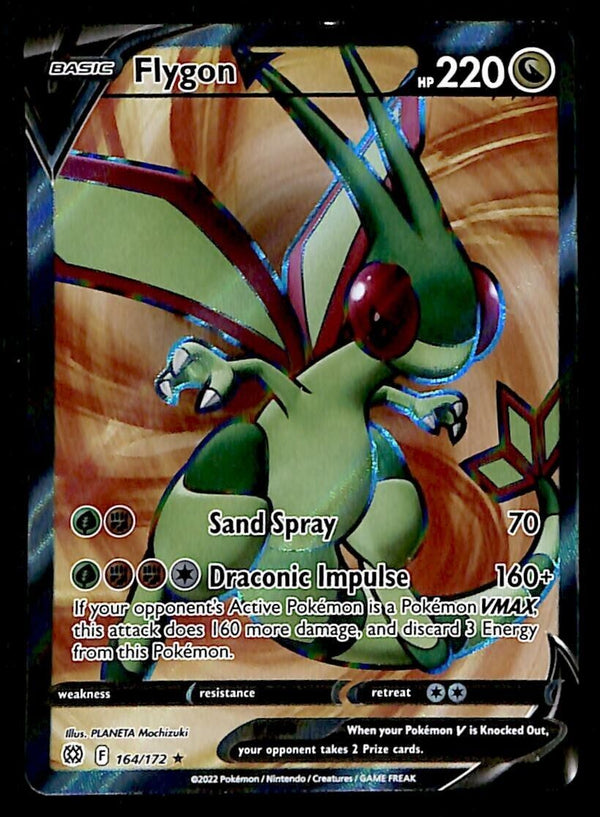Flygon V Full Art Brilliant Stars, 164/172 Pokemon Card