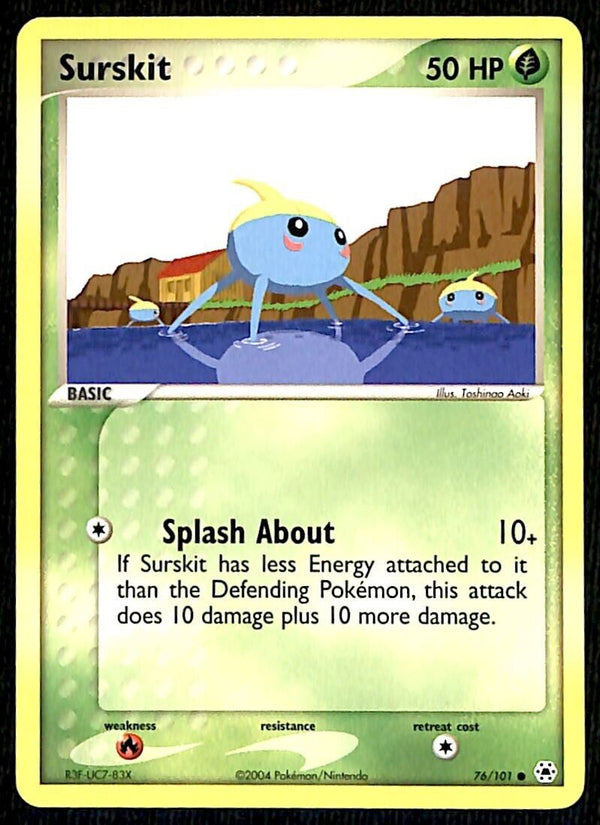 Surskit Hidden Legends NM, 76/101 Pokemon Card