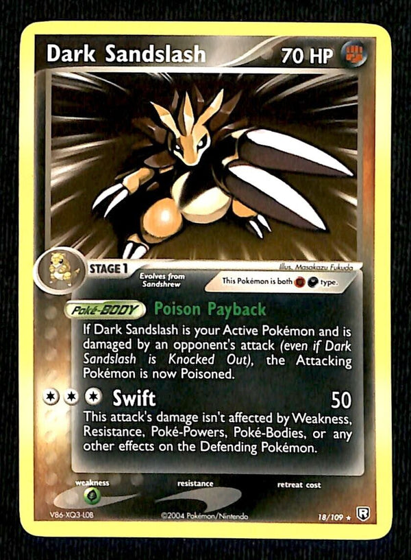 Dark Sandslash Team Rocket Returns NM, 18/109 Pokemon Card