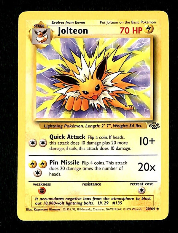 Jolteon Jungle NM, 20/64 Pokemon Card