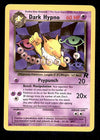 Dark Hypno Team Rocket EX, 26/82 Pokemon Card.