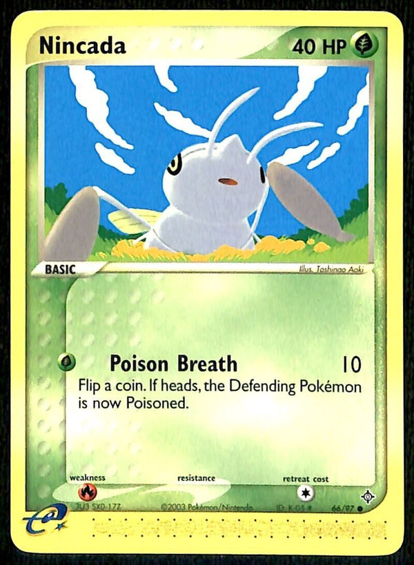 Nincada EX Dragon NM, 66/97 Pokemon Card