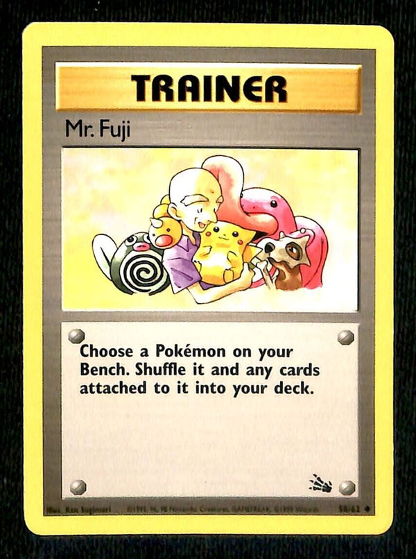 Mr Fuji Fossil EX, 58/62 Pokemon Card