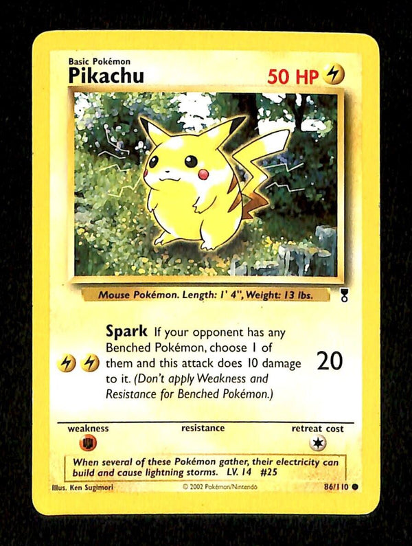 Pikachu Legendary Collection EX, 86/110 Pokemon Card