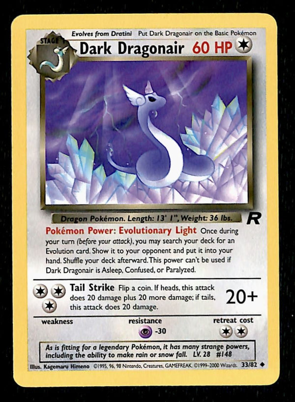 Dark Dragonair Team Rocket 33/82, NM Pokemon Card
