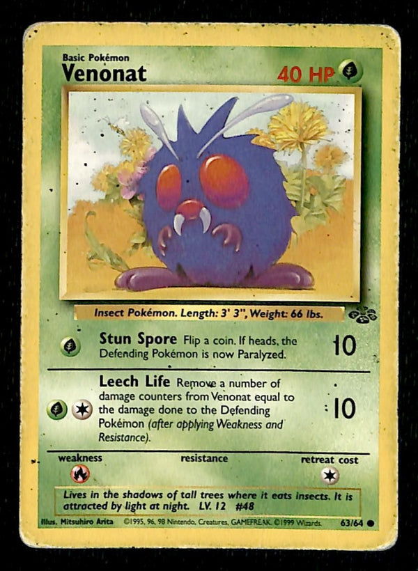 Venonat Jungle MP, 63/64 Pokemon Card