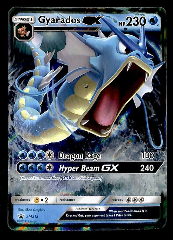 Gyarados GX Black Star Promo SM212, NM Pokemon Card