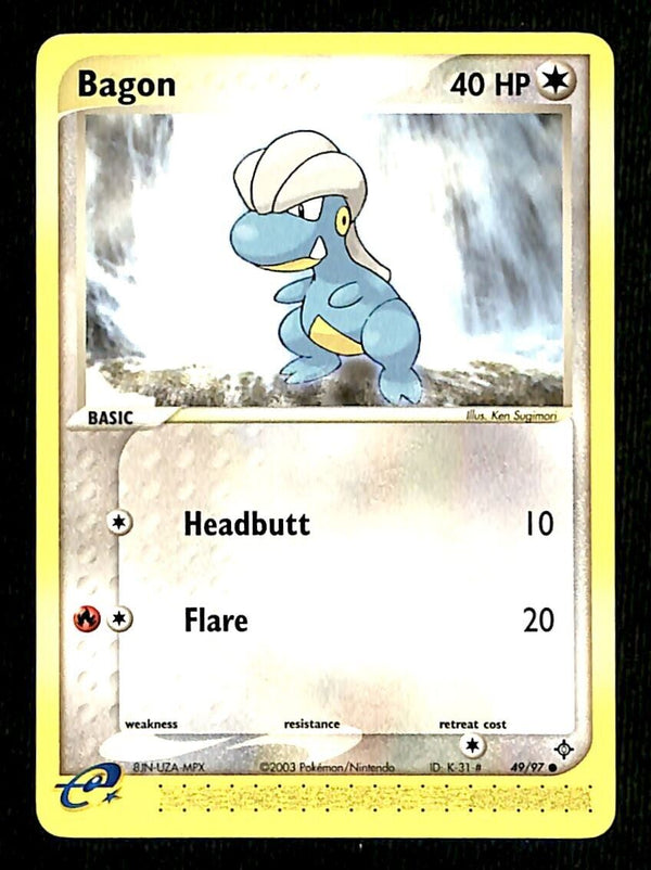Bagon EX Dragon NM, 49/97 Pokemon Card