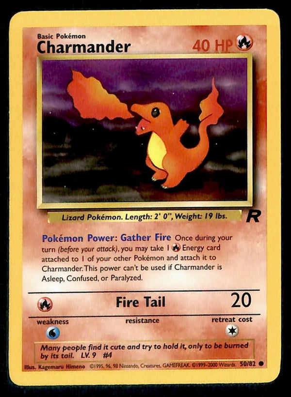 Charmander Team Rocket 50/82, NM Pokemon Card