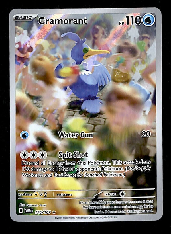 Cramorant Illerstation Rare Twilight Masquerade 176/167, NM Pokemon Card