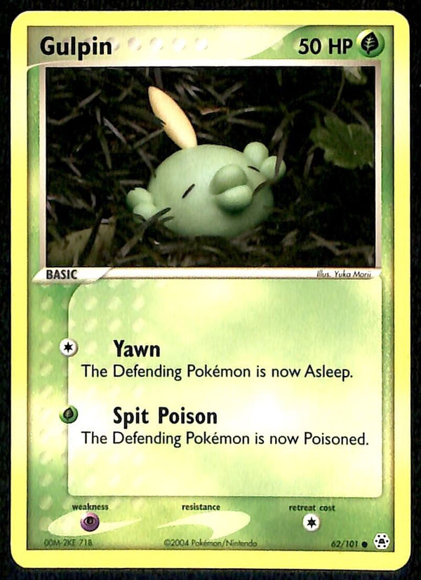 Gulpin Hidden Legends EX, 62/101 Pokemon Card