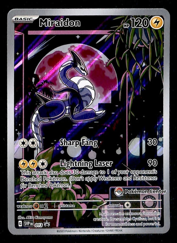 Miraidon Full Art Promo SVP 013 Pokemon Center, NM Pokemon Card