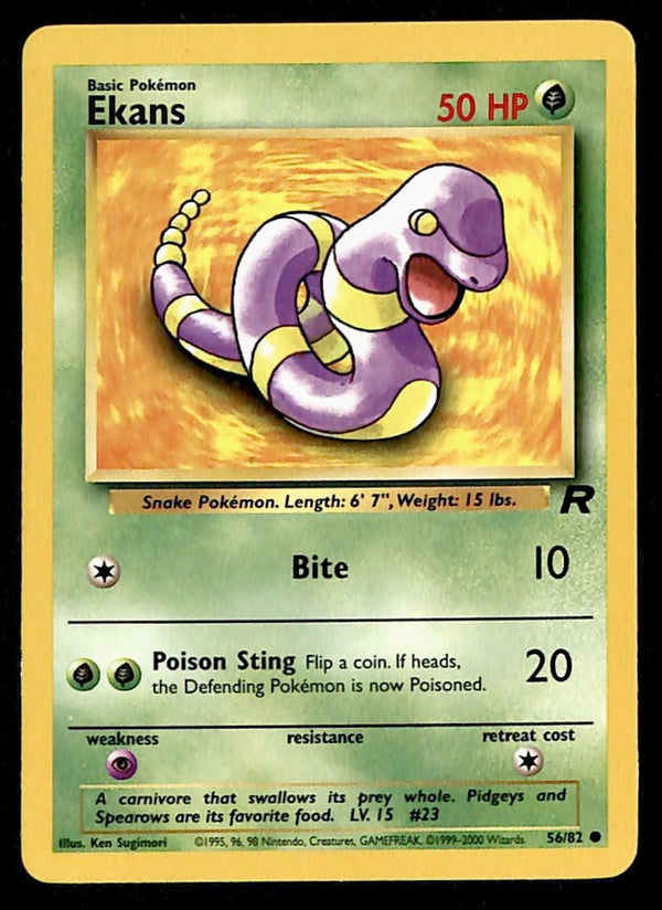 Ekans Team Rocket 56/82, NM Pokemon Card