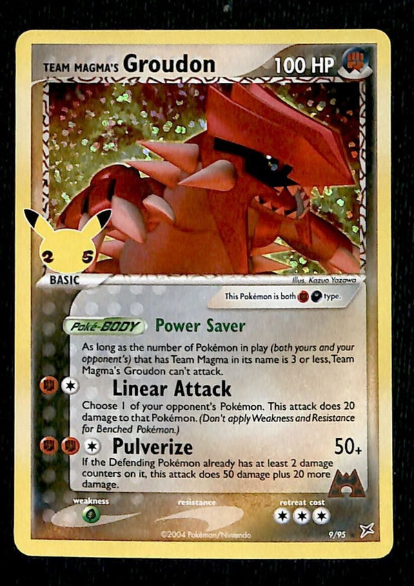 Groudon Celebrations 25th Anniversary 9/95, NM Pokemon Card