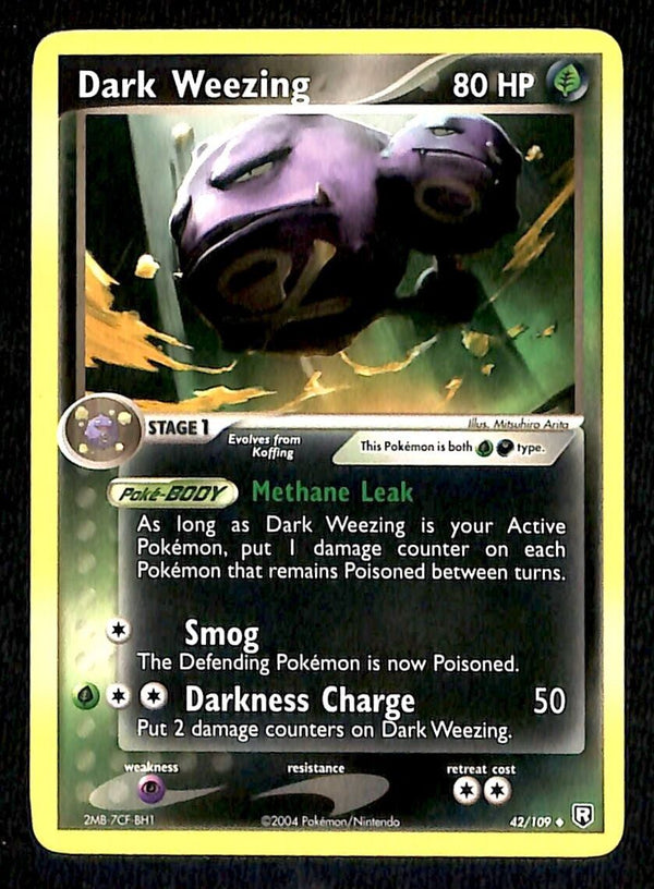 Dark Weezing Team Rocket Returns NM, 42/109 Pokemon Card